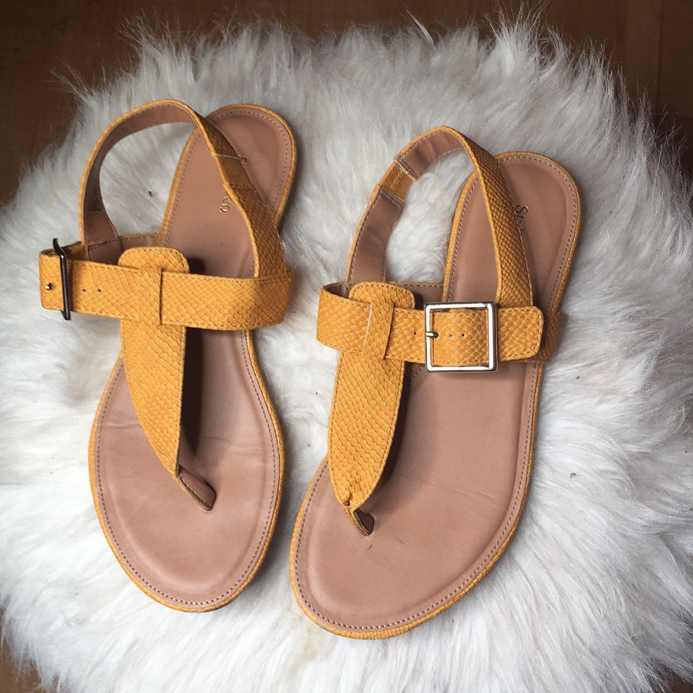 Yellow sandals